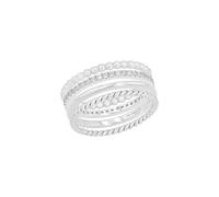 s.Oliver anillo de plata de ley 925 anillos de las señoras, con sintetizador de circonio, plata, viene en caja de regalo de joyería