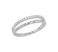 s.Oliver Anillo de plata de ley 925 para mujer, con circonitas sintéticas. Viene en caja de regalo de joyería