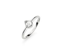 s.Oliver Anillo elegante de acero inoxidable pulido - plata - resistente al agua y delicado con la piel