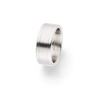 s.Oliver Anillo para hombre - Plata - Talla 66 - Acero Inoxidable Cepillado - Impermeable y respetuoso con la piel
