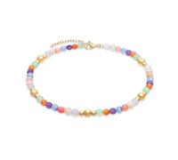 s.Oliver Anklet - Elegante tobillera de acero inoxidable pulido - oro - Cadena de ancla ajustable hasta 27 cm - impermeable y agradable para la piel