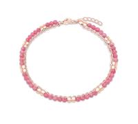 s.Oliver Anklet - Elegante tobillera de acero inoxidable pulido - oro rosa - Cadena de ancla ajustable hasta 27 cm - resistente al agua y agradable para la piel