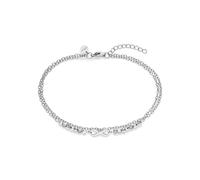s.Oliver Anklet - Elegante tobillera de acero inoxidable pulido - Plata - Cadena Rolokette ajustable hasta 25 cm - Resistente al agua y agradable para la piel