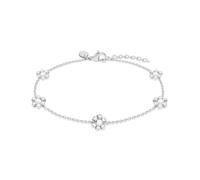 s.Oliver Anklet - Elegante tobillera de acero inoxidable pulido - Plata - Cadena Rolokette ajustable hasta 27 cm - Resistente al agua y agradable para la piel