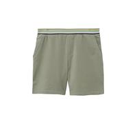 s.Oliver Bermudas de Sudadera con Pierna Ancha y Detalles de Contraste, Verde Oliva, 128