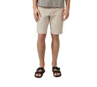 s.Oliver Bermudas Phoenix de Mezcla de Lino Texturizado, 81k1_Beige Claro, 32