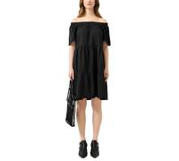 s.Oliver Bernd freier GmbH & co. kg/s.Oliver 2181030 - Vestido Escalonado para Mujer con Escote Carmen, Negro, 40