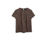 s.Oliver Bernd freier GmbH & co. kg/s.Oliver 2181318 - Blusa con Pliegues para Mujer, marrón, 42