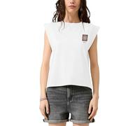 s.Oliver Bernd freier GmbH & co. kg/s.Oliver 2181322 - Camiseta de Manga Corta para Mujer, Blanco, M