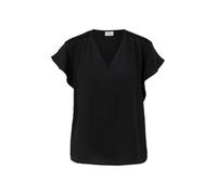 s.Oliver BLACK LABEL 2151058 Blusa de Manga Corta, Negro 9999, 38 Mujeres