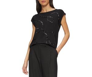 s.Oliver BLACK LABEL 2157278 Camiseta de Lentejuelas, 99d0, 40 Mujeres