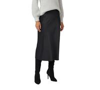 s.Oliver Black Label 2173927 Falda Larga Ajustada para Mujer, Gris/Negro, Talla 20