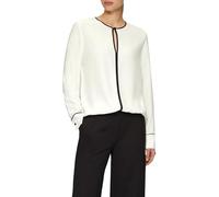 s.Oliver BLACK LABEL 2158545 Blusa con Detalles en Contraste, 200, 36 Mujeres