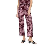 s.Oliver BLACK LABEL Culotte Fluido de Viscosa con patrón gráfico, Rojo 38a0, 36