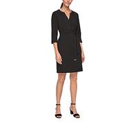 s.Oliver BLACK LABEL Mujer Elegant Stretch Dress With A Belt Vestido,Black,38