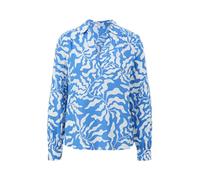 s.Oliver Blusa de Viscosa con Cuello en V, 55a1 Azul|Blanco, 38