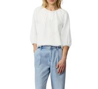 s.Oliver Blusa Informal de Corte Relajado con Fruncido y Mangas raglán, Blanco, 40