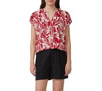 s.Oliver Blusa Texturizada con Detalles Fruncidos, Amapola, 44