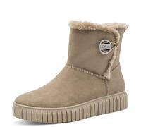 s.Oliver Botas de invierno para mujer sin tacón forrado vegano, pardo, 39 EU