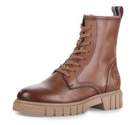 s.Oliver Botas Planas de Encaje para Mujer 5-25203-43, Cortas al Tobillo, Cappuccino, 36 EU