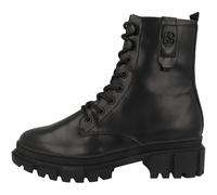 s.Oliver Botas Planas de Encaje para Mujer 5-25214-41, Cortas al Tobillo, Negro, 38 EU