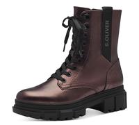 s.Oliver Botas Planas de Encaje para Mujer 5-25221-43, Cortas al Tobillo, Bronce Metal, 39 EU