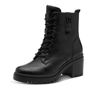 s.Oliver Botas Planas de Encaje para Mujer 5-25223-43, Cortas al Tobillo, Negro, 39 EU