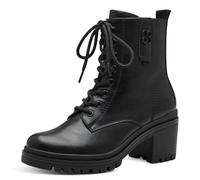 s.Oliver Botas Planas de Encaje para Mujer 5-25223-43, Cortas al Tobillo, Negro, 40 EU
