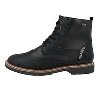 s.Oliver Botas Planas de Encaje para Mujer 5-25255-43, Cortas al Tobillo, Peine Negro, 42 EU