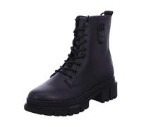 s.Oliver Botines con cordones sin tacón para mujer Vegan, Negro, 39 EU