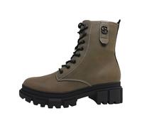 s.Oliver Botines planos de encaje para mujer 5-25214-41, color gris oscuro, talla 39 EU, gris oscuro, 39 EU