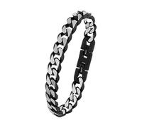 s.Oliver brazalete de acero inoxidable de los hombres de la joyería del brazo, 20+1,5 cm, plata, Viene en caja de regalo de joyería