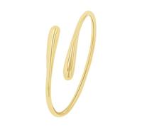 s.Oliver brazalete de acero inoxidable pulsera de las señoras, 6 cm, oro, Viene en caja de regalo de joyería, 2035797