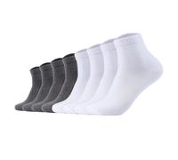 s.Oliver Calcetines Unisex, Pack De 8 - Quarter, Colores Sólidos