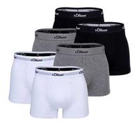 s.Oliver Calzoncillo boxer gris moteado / negro / blanco XL EUR