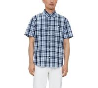 s.Oliver Camisa de Manga Corta para Hombre, Blau, L