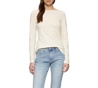 s.Oliver Camiseta de Manga Larga con Cuello Barco, Beige, 44