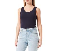 s.Oliver Camiseta de Mujer de Mezcla de algodón, elástica, cómoda para el día a día, Color Negro, 5959 Azul, S