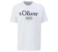 S.Oliver Camiseta Hombre - Básico,Logotipo Impreso,Cuello Redondo,Algodón