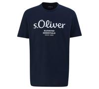 S.Oliver Camiseta Hombre - Básico,Logotipo Impreso,Cuello Redondo,Algodón