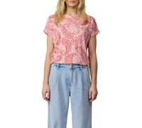 s.Oliver Camiseta Informal en Mezcla de Viscosa con Estampado, Frambuesa, 46