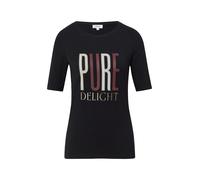 s.Oliver Camiseta marrón rojizo / oro / negro / blanco L marrón rojizo / oro / negro / blanco