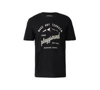 s.Oliver Camiseta negro / blanco XXL negro / blanco