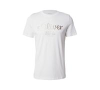 s.Oliver 2165602 Camiseta, Blanco, XL Hombres
