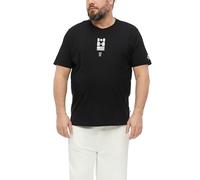 s.Oliver Camiseta para Hombre 2181151 con Estampado Frontal y Trasero (1 Unidad), Negro, 5XL