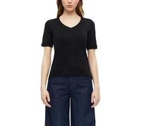 s.Oliver Camiseta para Mujer 2179331, Cuello en V, Corte Ajustado (1 Unidad), Negro, 38