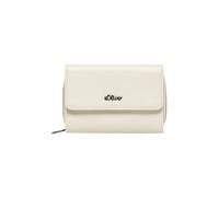 s.Oliver Cartera para Mujer - Placa con Logotipo y Cierre de botón a presión, 8172_Beige, Talla única, No especificado