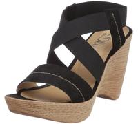 s.Oliver Casual 5-5-28144-38 - Sandalias de Vestir de Cuero para Mujer, Color Negro, Talla 39