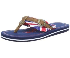 s.Oliver Chanclas Informales para Mujer, Azul Blau Bandera del Reino Unido 461, 8 UK