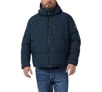 s.Oliver Chaqueta acolchada impermeable con capucha desmontable, azul, XXL